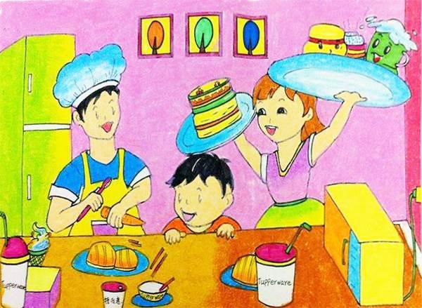 我爱我家简笔画 我爱我家简笔画彩色