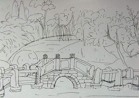 沿途风景线稿简笔画 沿途风景线稿简笔画图片大全