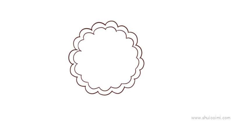 月饼儿童画怎么画 月饼简笔画步骤
