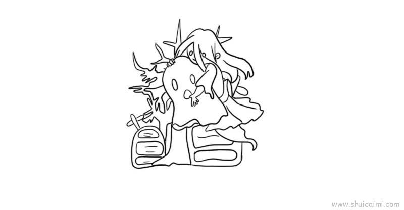 鬼怪幽灵儿童画怎么画 鬼怪幽灵简笔画图片大全