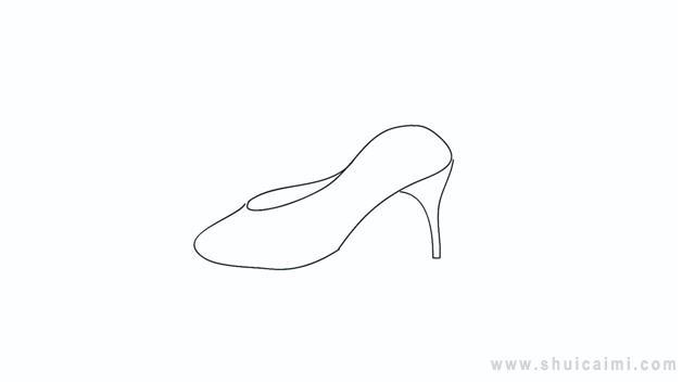 水晶鞋简笔画怎么画 水晶鞋简笔画步骤