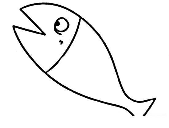 鱼的简笔画法 梭子鱼的简笔画法