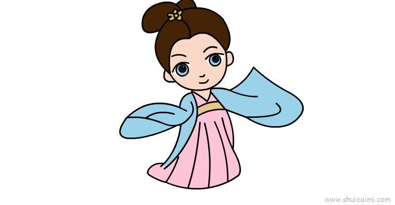 漫画女孩儿童画怎么画 漫画女孩简笔画步骤