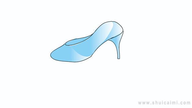 水晶鞋简笔画怎么画 水晶鞋简笔画步骤