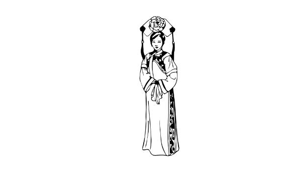 古装服装的简笔画怎么画 古装服装简笔画图片大全