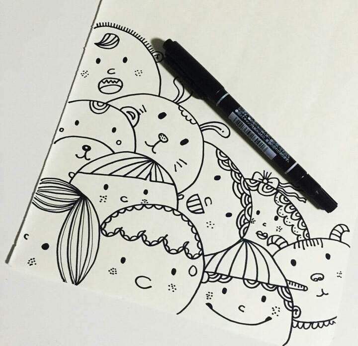 线描装饰线条简笔画 线描装饰线条简笔画图片大全