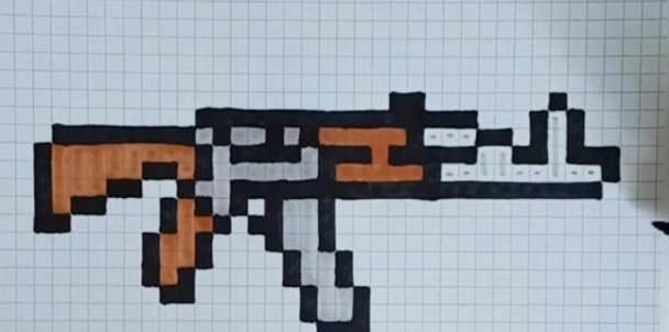 ak47简笔画 怎样画ak47简笔画