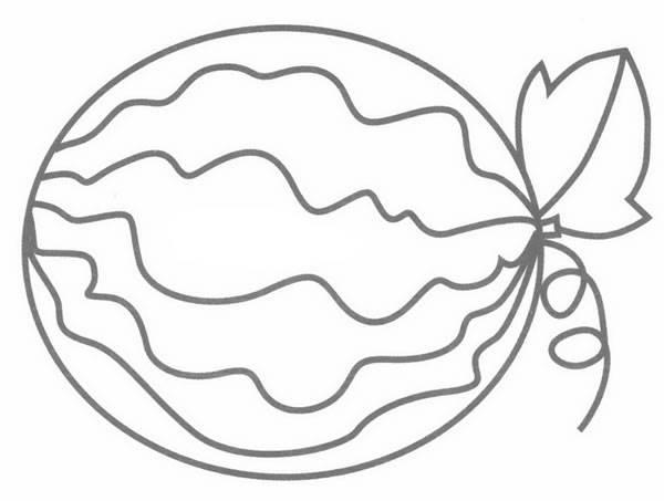 儿童简笔画西瓜 儿童简笔画西瓜灯