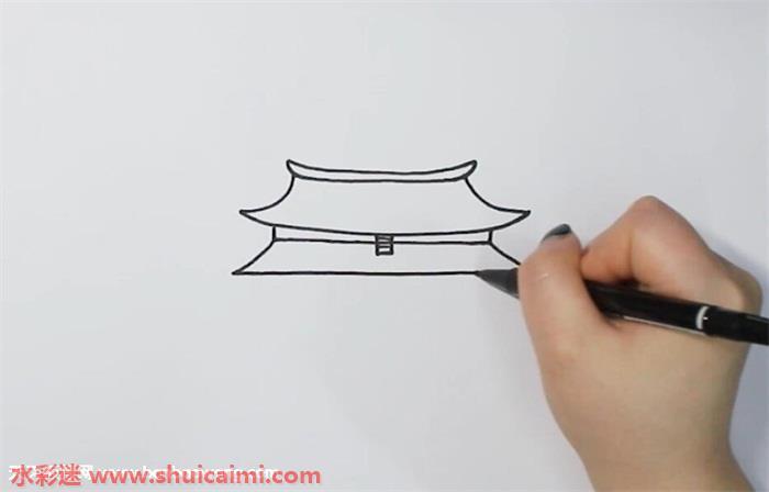 故宫怎么画 故宫简笔画简单好看带颜色
