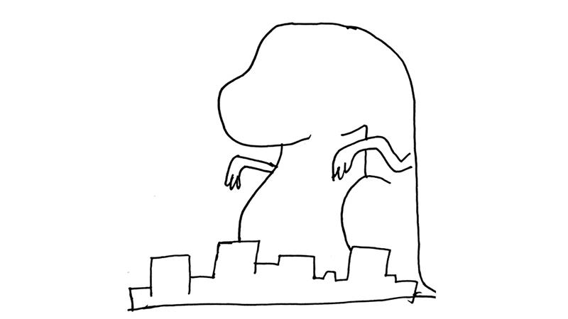 哥斯拉的简笔画怎么画 哥斯拉简笔画画法