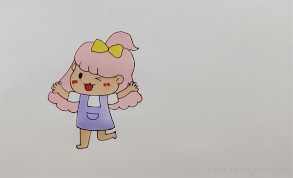 小女孩简笔画怎么画 小女孩简笔画画法