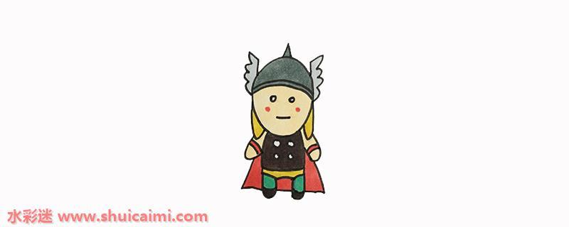 雷神怎么画简单又帅 雷神简笔画一步一步教