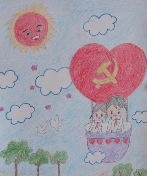 拥抱成长绘画简笔画 拥抱成长简笔画