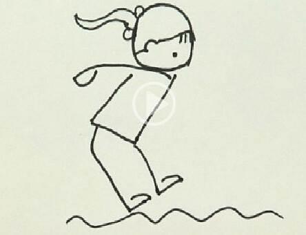 跳远简笔画 跳远简笔画儿童画