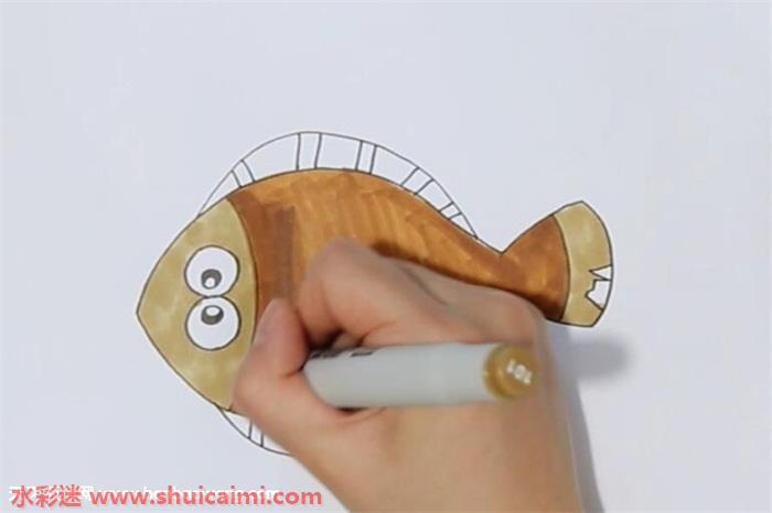 多宝鱼怎么画 多宝鱼简笔画彩色