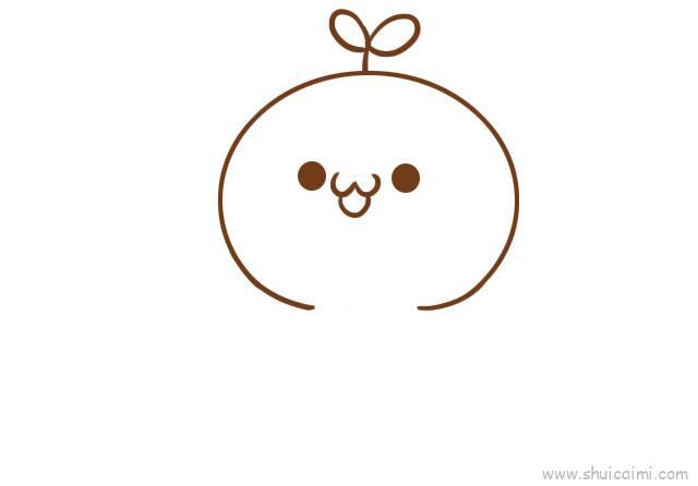 长草颜团子儿童画怎么画 长草颜团子简笔画顺序