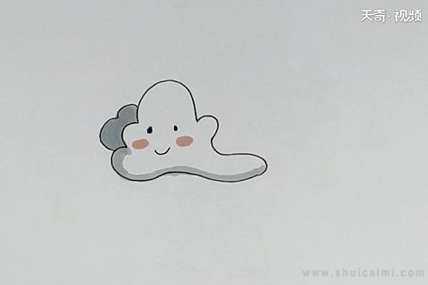 白云简笔画怎么画 白云简笔画步骤