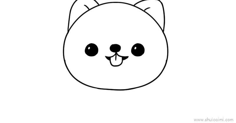 博美儿童画怎么画 博美简笔画图片大全