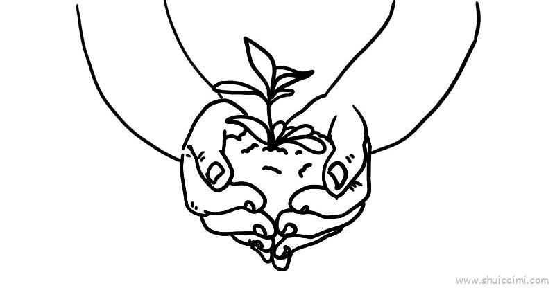 环境日儿童画怎么画 环境日简笔画画法