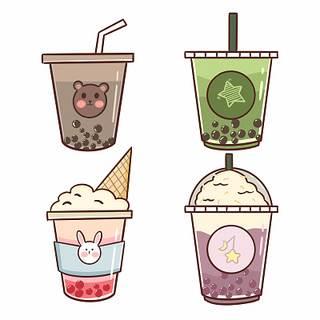 奶茶简笔画 奶茶简笔画彩色