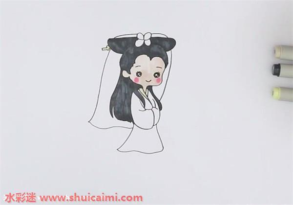 白娘子怎么画 白娘子简笔画简单彩色