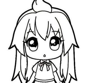 可爱的小女孩简笔画 美丽可爱的小女孩简笔画