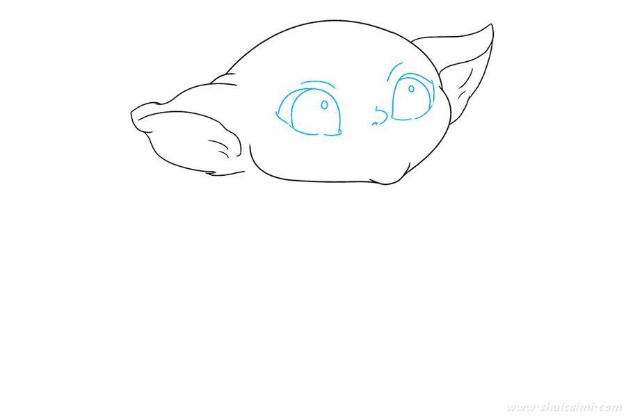 尤达宝宝曼达洛人怎么画 尤达宝宝曼达洛人简笔画步骤