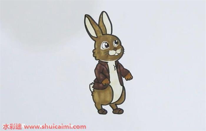小兔子本杰明怎么画 小兔子本杰明简笔画彩色