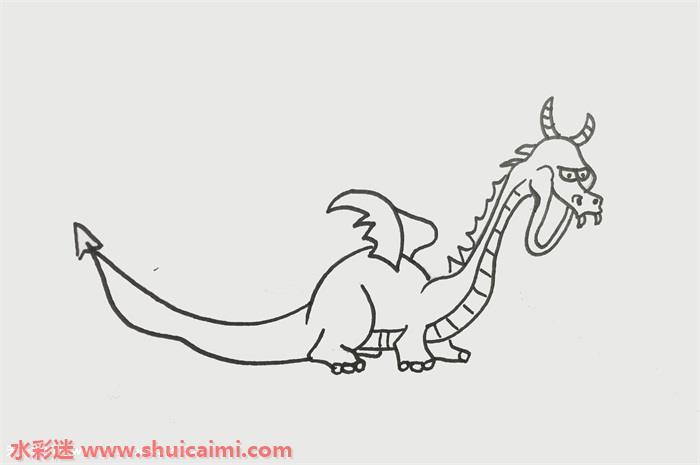 卡通可爱的飞龙简笔画怎么画霸气又帅气?