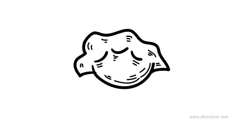 饺子儿童画怎么画 饺子简笔画图片大全