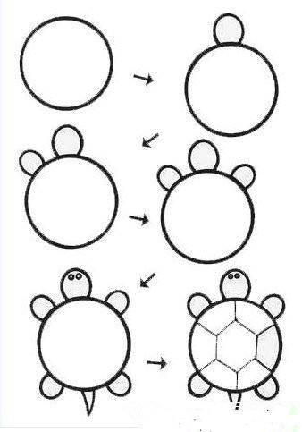 乌龟简笔画 乌龟简笔画儿童简笔画
