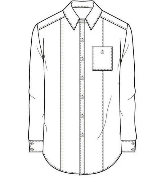 衬衫简笔画 衬衫简笔画图片