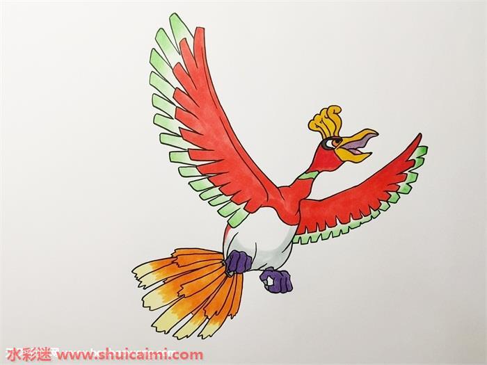神奇宝贝凤王怎么画 神奇宝贝凤王简笔画图片大全