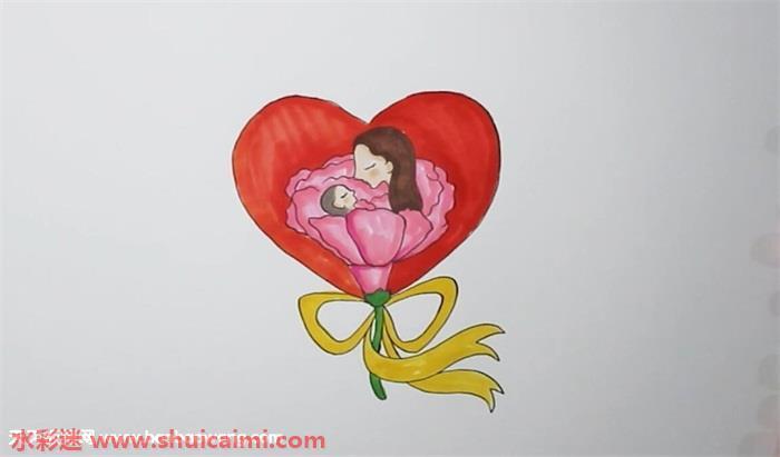 母亲节怎么画 母亲节简笔画简单彩色