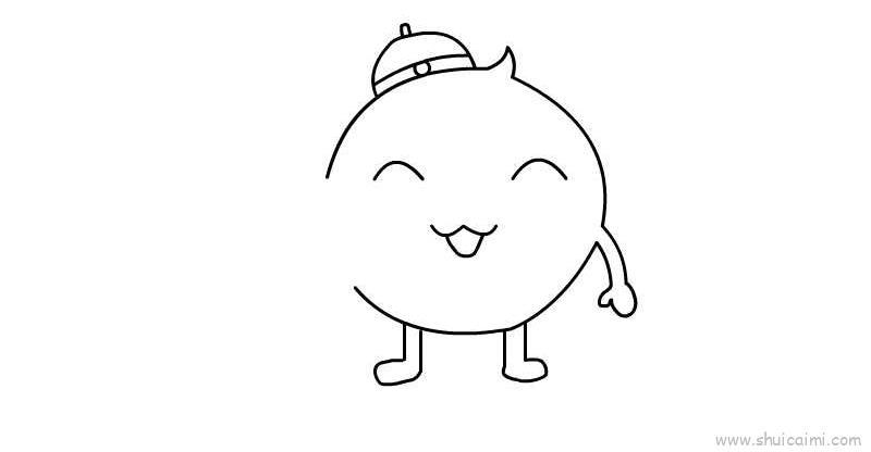 汤圆儿童画怎么画 汤圆简笔画画法