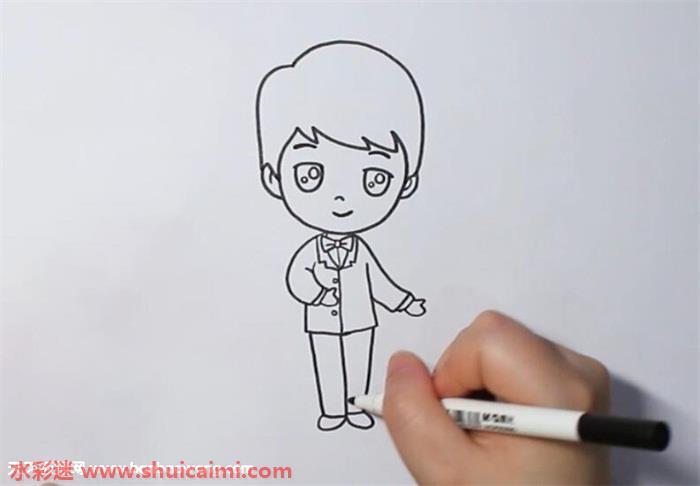 新郎简笔画怎么画图片大全彩色