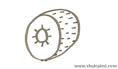 水果猕猴桃儿童简笔画