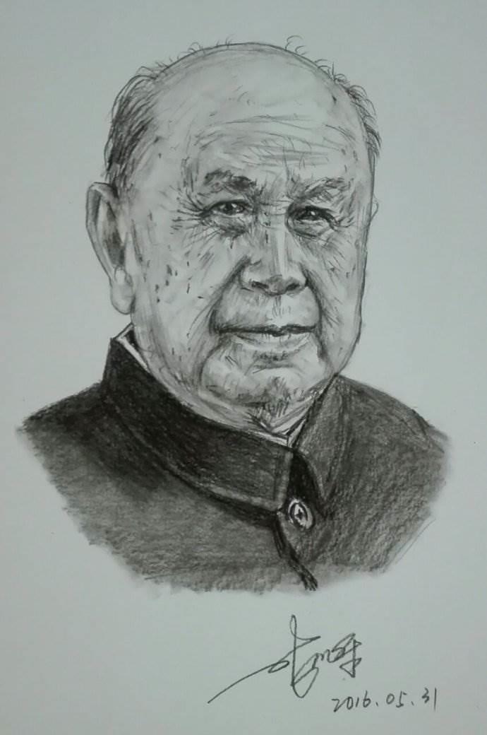 钱学森简笔画 钱学森简笔画Q版