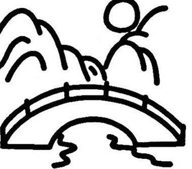 山水简笔画 山水简笔画简单又漂亮