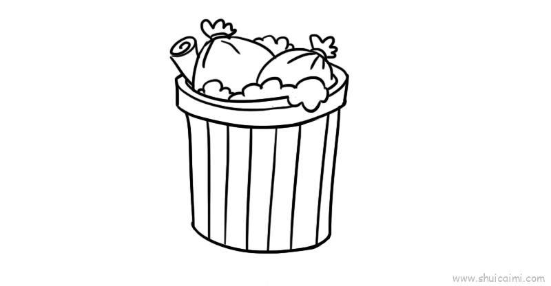 垃圾儿童画怎么画 垃圾简笔画画法