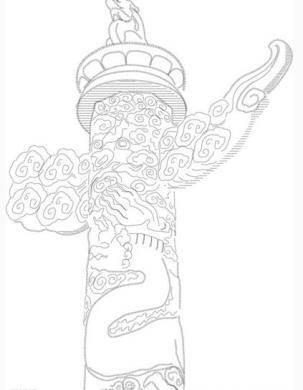 华表简笔画图片大全 华表简笔画图片大全颜色