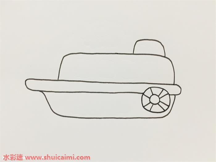 小艇怎么画 小艇简笔画步骤图
