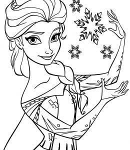 艾莎公主简笔画 艾莎公主简笔画彩色