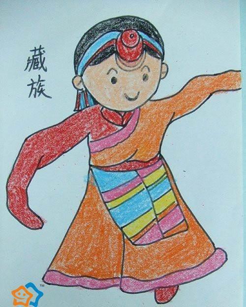少数民族简笔画 少数民族简笔画人物