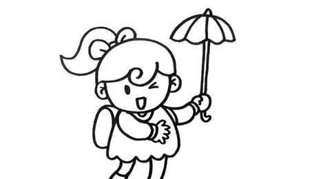 小女孩简笔画 小女孩简笔画漂亮可爱