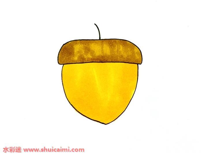 松果怎么画 松果简笔画简单好看带颜色
