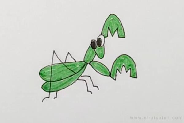 螳螂简笔画怎么画 螳螂简笔画简单