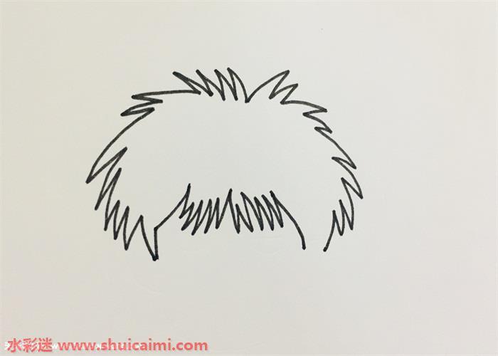 灌篮高手流川枫迷你版简笔画教程