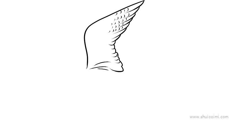 燕隼儿童画怎么画 燕隼简笔画顺序