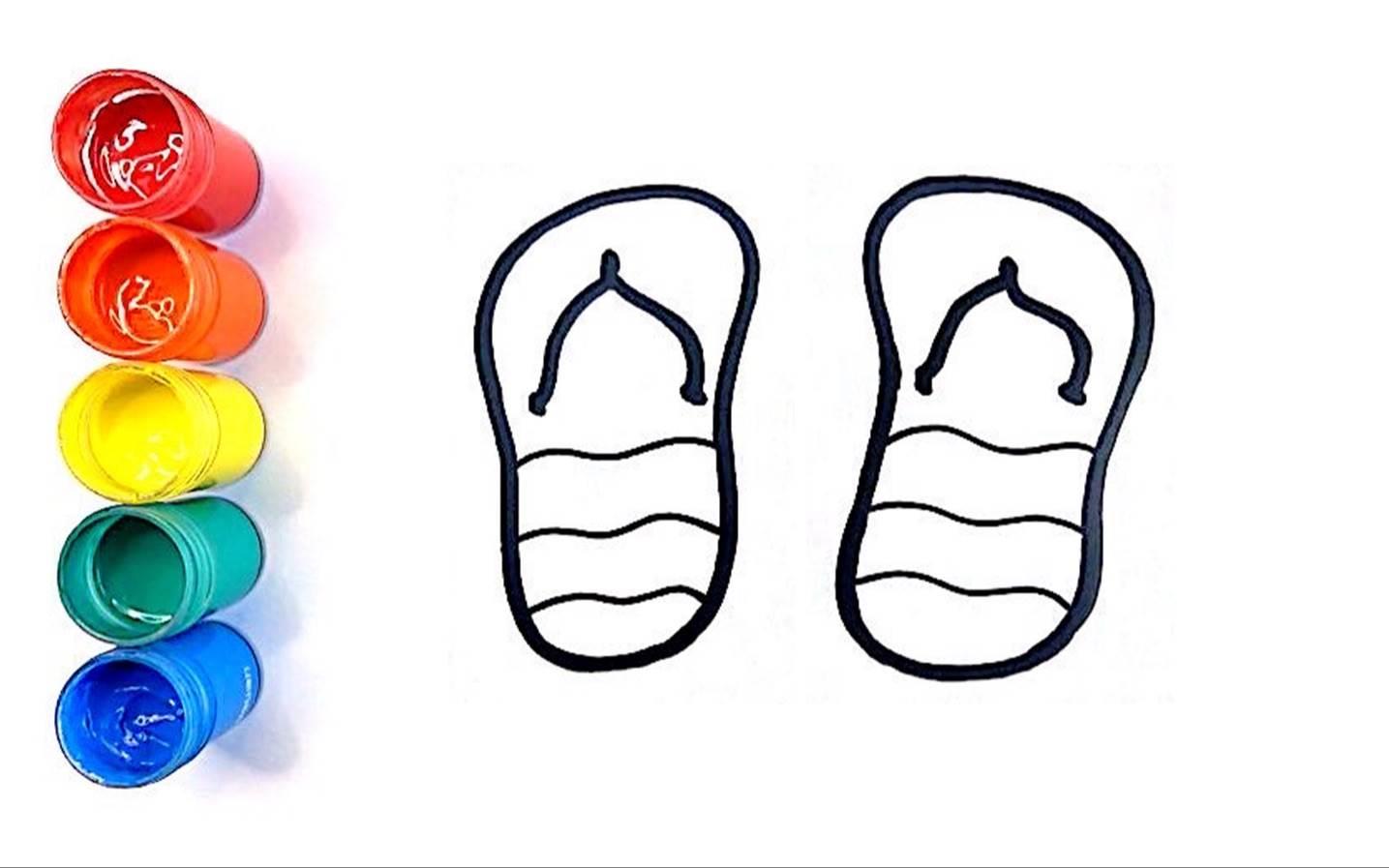 拖鞋简笔画 拖鞋简笔画图片大全儿童